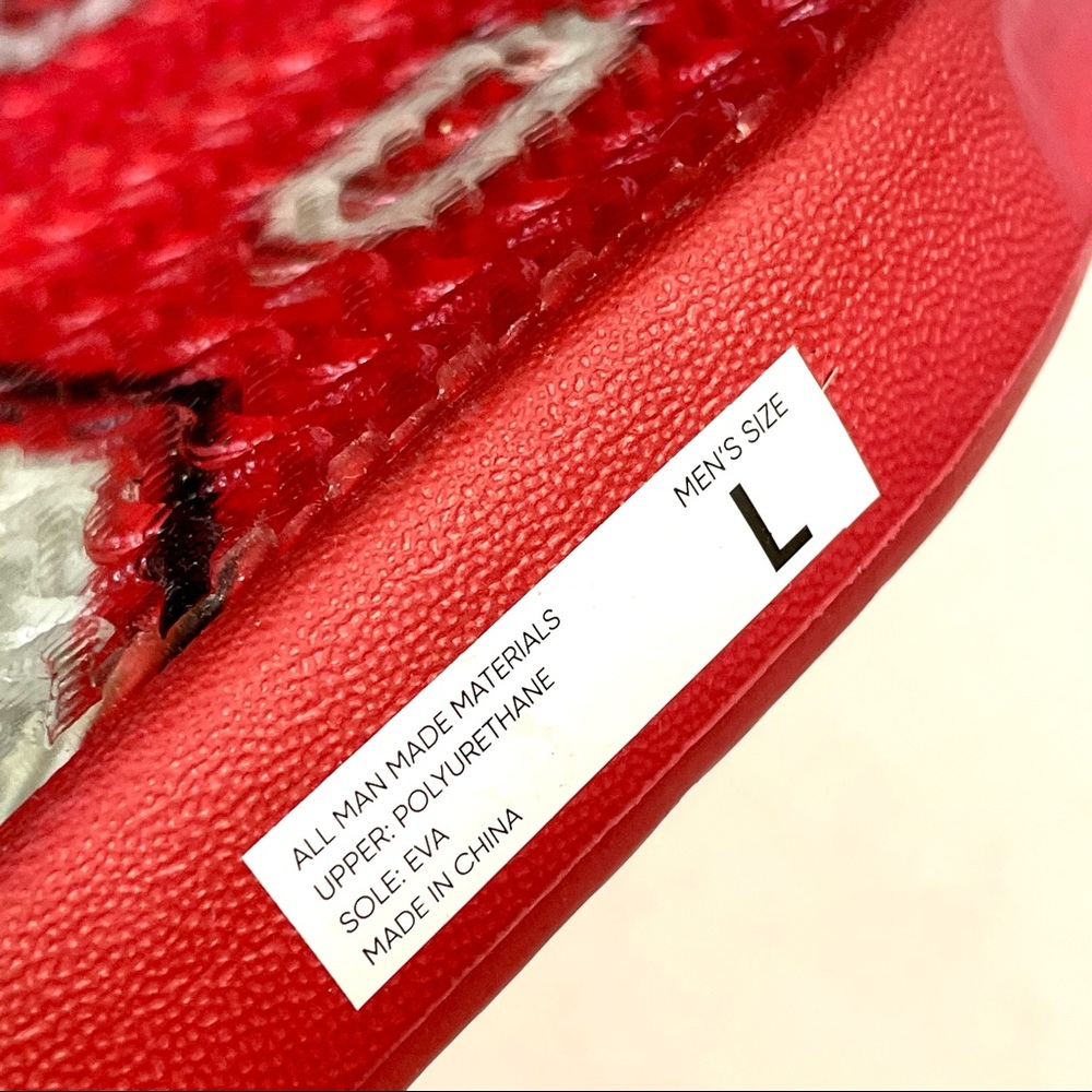 Foco OSU Ohio State Men’s Buckeyes Flip-Flop Slip-On Slippers Sz L 11-12 New - Picture 4 of 13